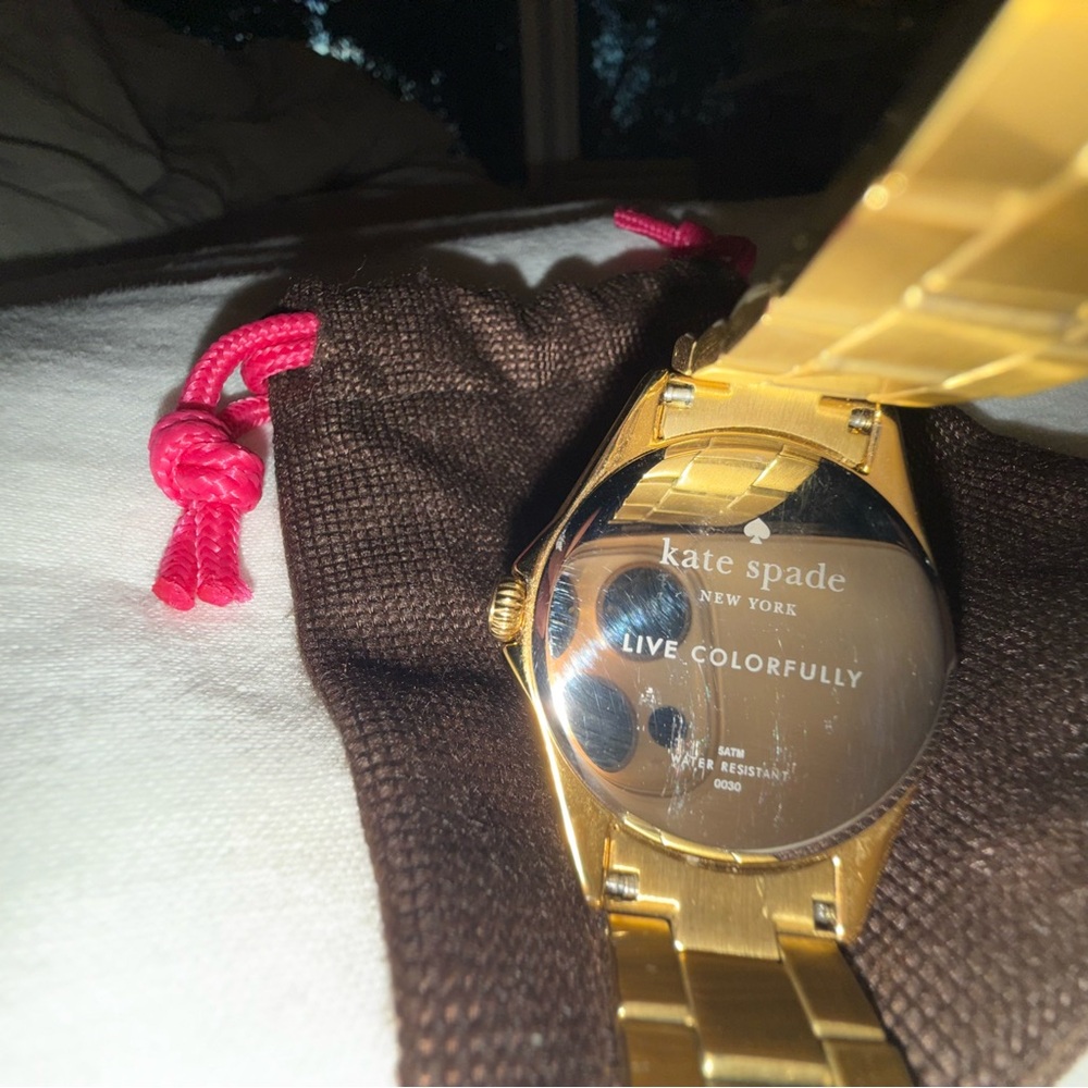 Kate Spade 0030 Women's Stainless Steel Analog Champagne Dial Quartz Watch XX905 - Picture 6 of 6